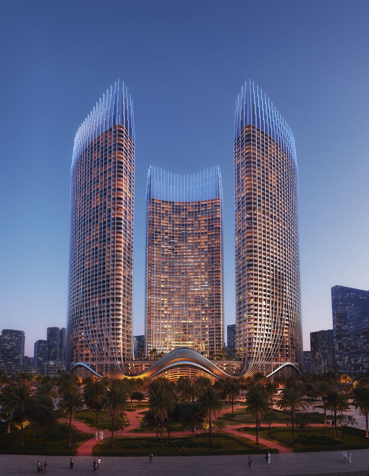 Modern apartment building